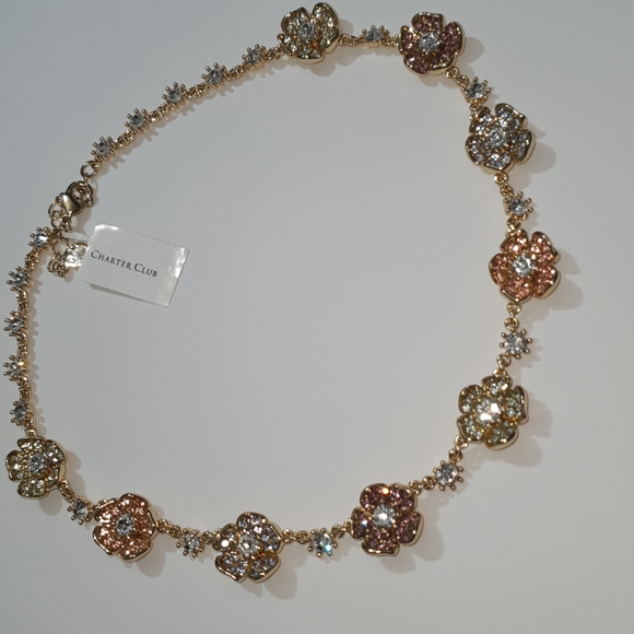 🤩On sale!♥Statement Multiflower Jewelry Neacklace - Picture 6 of 7